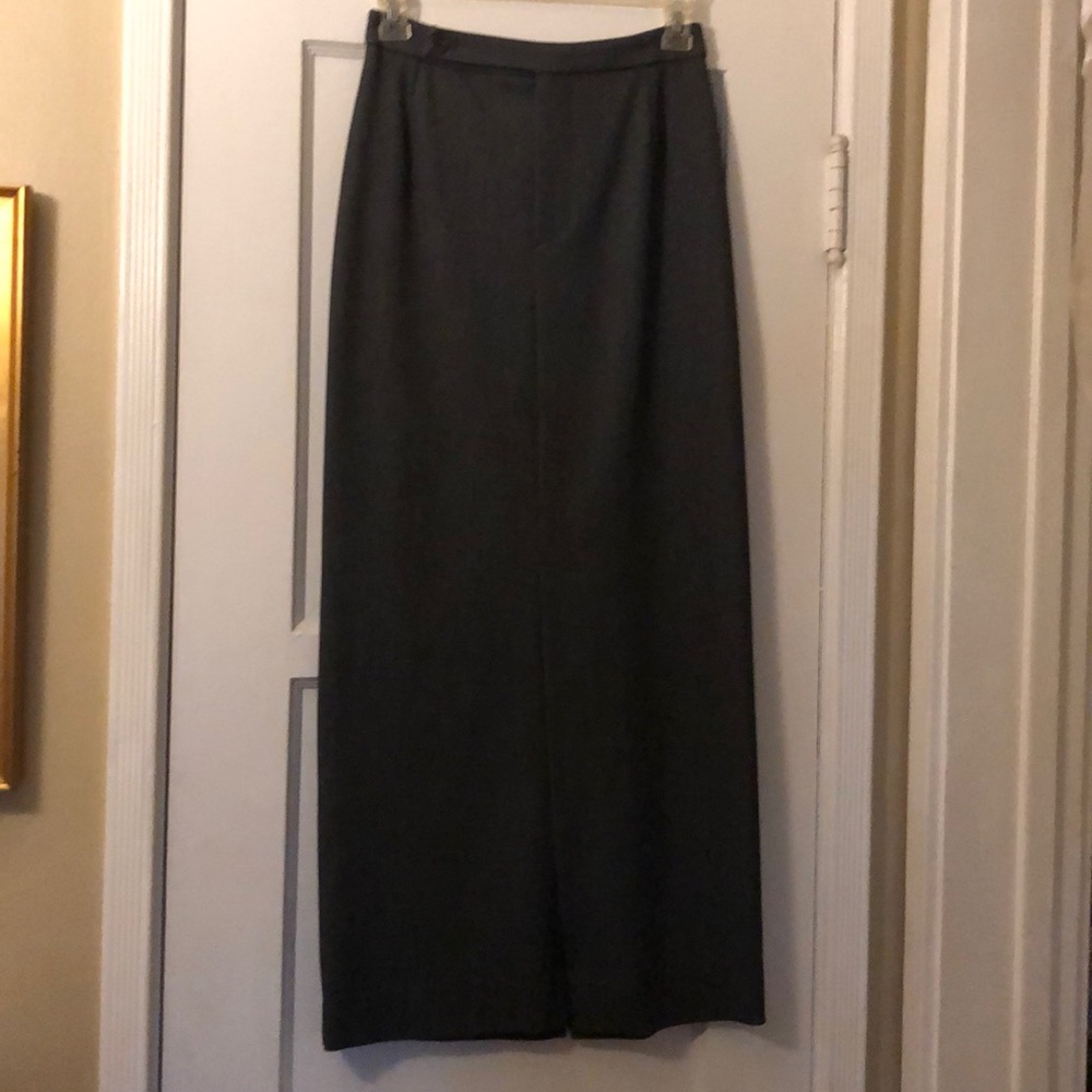 Vertigo long grey skirt splits in front and back